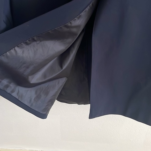 London Fog Blue Trench Coat with Structured Collar - Picture 5 of 7